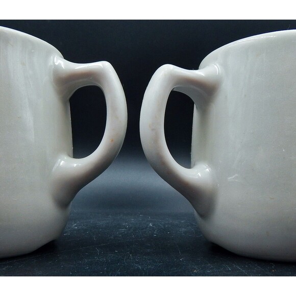 White Castle System Coffee Mug Ashtray Base Mayer China Restaurant Ware Set Of 2 - Picture 10 of 11